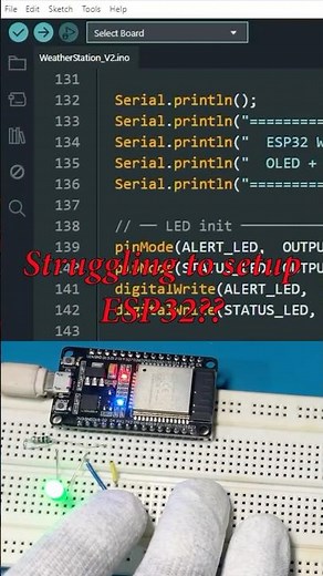 ESP32 Setup in 4 Min (AI Did the Code) 🔥