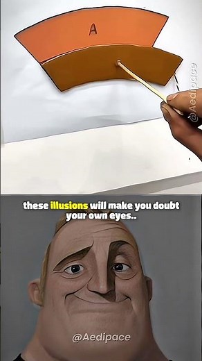 Unbelievable brain trick illusions! #shorts #youtubeshorts #science #fyp #nature