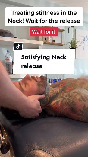 A satisfying Neck release following some deep tissue work! Who needs this? #utilitymassage #neckpain #backpain #backpainrelease #lowerbackpain #neckcrack #shoulderpain #backpaintreatments