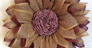 Mesh Sunflower Wreath Tutorial