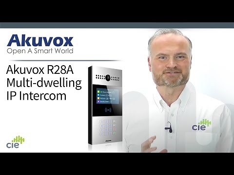 Akuvox R28A Multi-dwelling SIP Intercom with Numeric Keypad, Camera, RFID & IP65