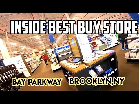 Walking Of Best Buy Store Bay Parkway Brooklyn, New York