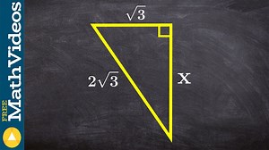Find the missing side of a triangle using the Pythagorean theorem