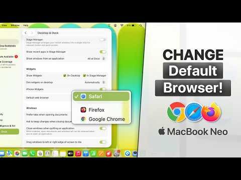 How To Change Default Browser On Your MacBook NEO!