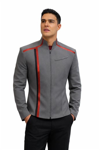 Starfleet Academy Sci-fi Unisex Jacket – Grey Commander Cosplay Costume Coat - Etsy