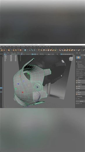 3D Protest Mask Modeling in Maya - Wireframe to Detail