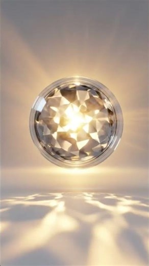 Futuristic Solar Lens Art – Floating Light Refraction Loop