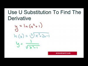 Use u Substitution To Find The Derivative. 3 Examples. Part 2