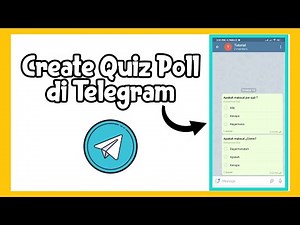 Cara Create Quiz Poll di TELEGRAM