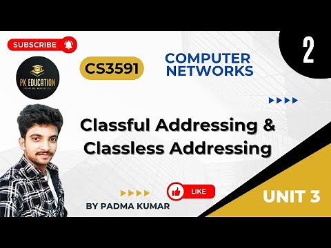 3.2 IPv4 - Classful and Classless Addressing |Computer Networks | CS3591 | Anna university R2021