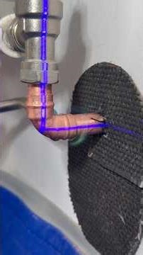 How to mark cut and solder a radiator valve #asmr #diy #plumbing #olumber #tools #shorts #subscribe