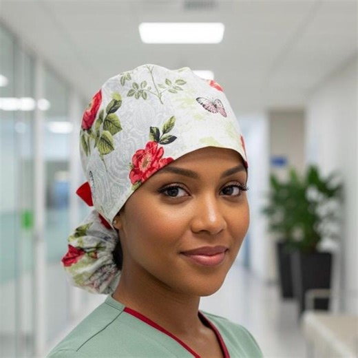 Surgical Ponytail Scrub Cap Nurse Uniform Hat for Operating Room - Etsy