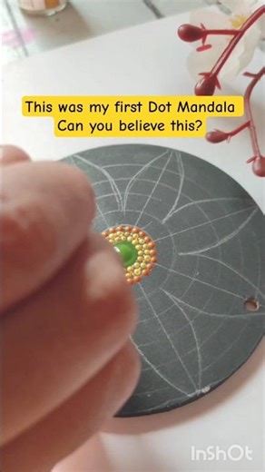 This is My Favourite Dot Mandala #shorts #dotmandalas #dotmandalapainting #mandalaart