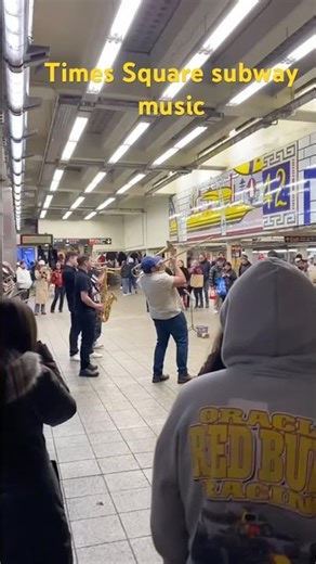 Tourists Stop to Enjoy Live Music at Times Square Subway Station 🎶 #shortsfeed #shorts #music