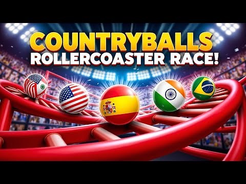 Ultimate Marble Run Battle – Countryballs Grand Prix 2025 Race!
