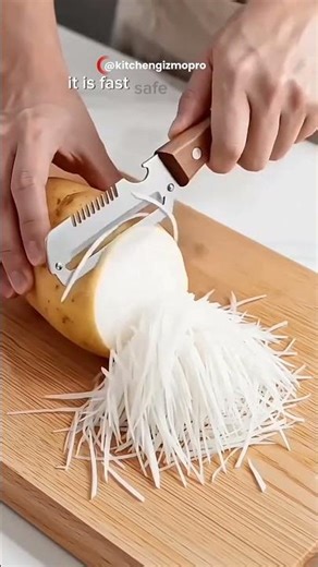 Stop Cutting Potatoes Like This! 😱 Smart Kitchen Tool! #kitchenhacks #usa #shorts
