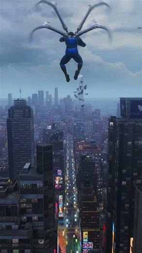 Marvel's Spider-Man 2 Peter Parker PC New Blue Suit Web Swing #shorts