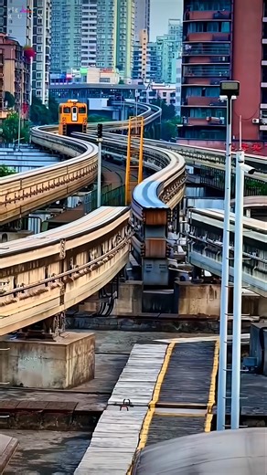 AMAZING TECHNOLOGY OF CHONGQING EXPRESS RAIL TRANSITION 重庆高铁换乘技术令人惊叹 #railway #technology #china