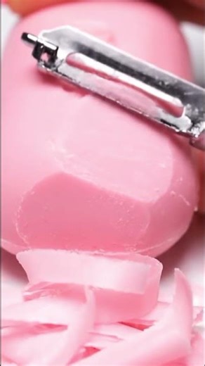 Satisfying Pink Soap Curls 🌸 Visual ASMR #shorts #asmr #soap