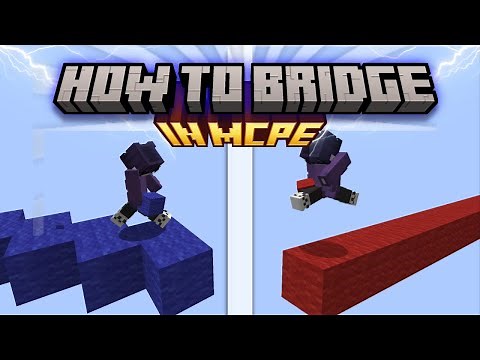 HOW TO BRIDGE IN MCPE LIKE A PRO || HOW TO BRIDGE WITH NEW CONTROLS ||