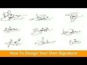 ✔️ How To Design Your Own Amazing Signature | Examples