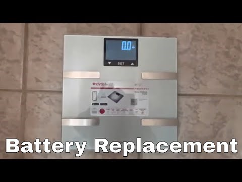 How To Change The Batteries On Your CVS Health Scale BF720 Digital Bluetooth Wifi Body Analysis
