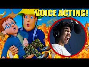 WHAT IT'S LIKE RECORDING AN ANIMATED MOVIE & SHOW! (FIREMAN SAM BTS)