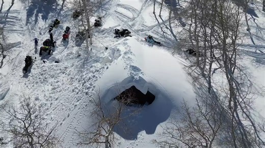 His cabin may never recover from 30 feet of snow