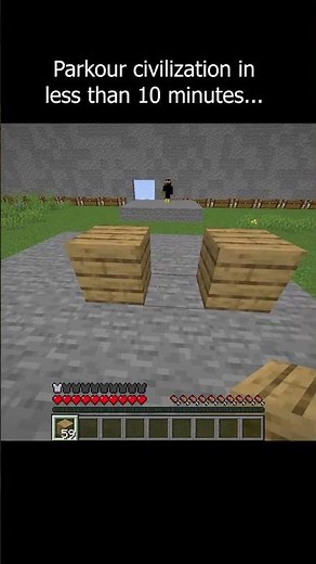 Parkour civilization in 10 mins 5 #minecraft #minecraftmemes #parkourcivilization