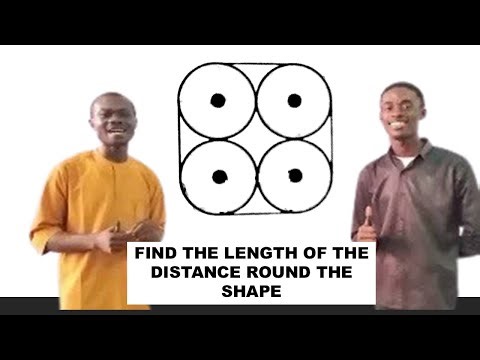RUSSIAN MATH: FIND THE LENGTH ROUND THE SHAPE