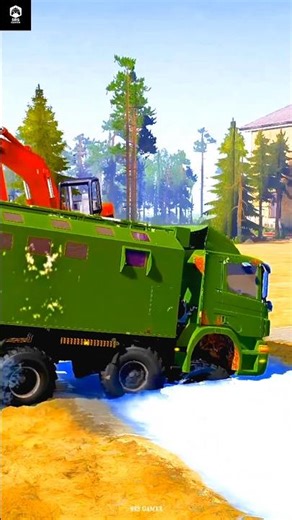 Extreme MudRunner Truck Gameplay | Deep Mud Challenge 🚛💥 #mudrunner #shorts