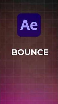 How to Make Text Bounce in After Effects | Easy Animation Tutorial #aftereffects #shorts