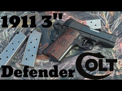 Colt Defender .45acp 3" 1911 Overview and Testing 