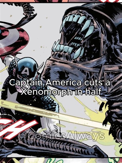 Alien Xenomorphs Invade Marvel Universe #marvelcomic #captainamerica #aliensvsmarvel #comicbookshorts #comicbookfacts