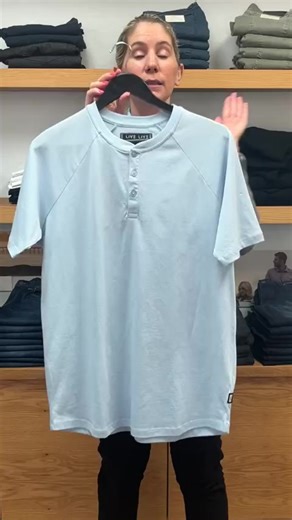 The raglan henley is made of pima cotton. Pima cotton is the top of the line quality cotton and perfect for men's knit tops. It features 3-button opening; giving a modern look to a causal t-shirt. It's a great layering piece as well as a top you can wear with jeans and your favorite shorts. It gives you a sophisticated look with a casual approach. This top has raglan sleeves that shape the your shoulders and chest just right. A look most every man wants. This raglan henley from Live Live Supply 