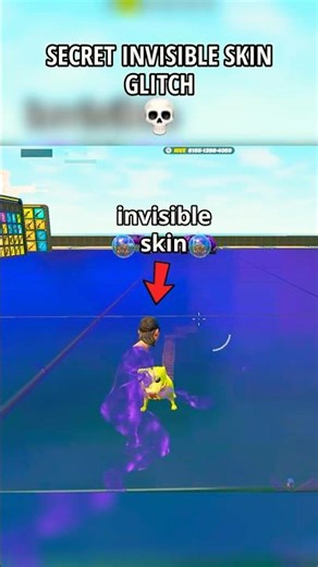 SECRET INVISIBLE SKIN GLITCH in Fortnite Chapter 6... 💀 #fortnite #shorts #gaming