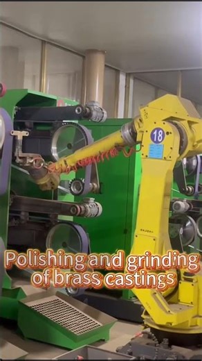 Polishing and grinding of brass castings