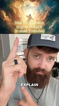 How to GO TO HEAVEN with 3 steps. (In under 2 mins) ‼️☀️ #christianshorts #jesusisking #heaven