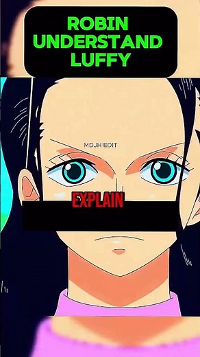 Robin Understand Luffy #onepiece1175