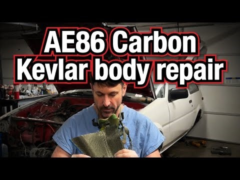 Road to Drifter, Stage 2. AE86 carbon kevlar repair.