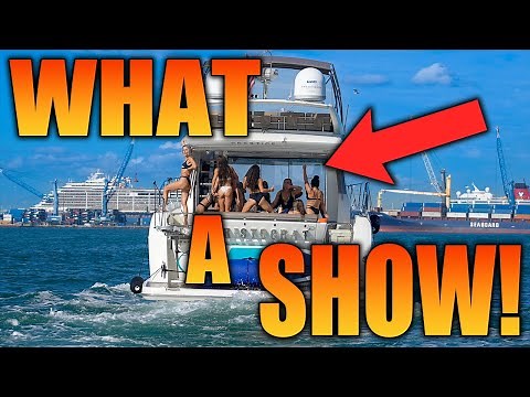 GREATEST SH🍑W ON THE WATER BY FAR !! ( They're 🔥🔥) Miami River | DroneViewHD [ Boats & Yachts ]