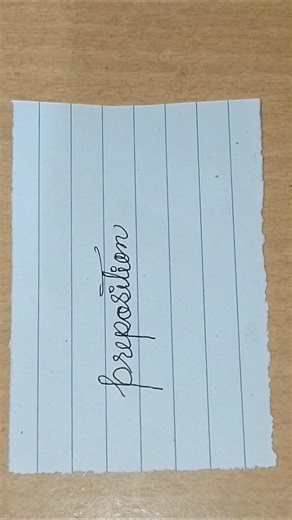 Preposition #handwriting #calligraphy #cursive #calligrphylearning