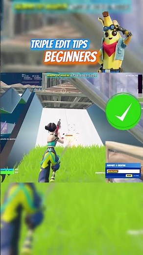 TRIPLE EDIT TIPS FOR BEGINNERS✨✅ MAPS FOR BEGINNERS #fortnitepractice #fortnitemap #fortnitebeginner