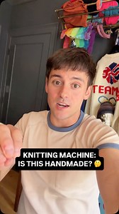 273K views · 2.4K reactions | Back back back again at my knitting machine! Last time I made a small jumper for Robbie, but now I want to attempt a whole jumper for myself… watch this space 臨 QUESTION - Is using a knitting machine considered handmade??  | Made With Love By Tom Daley | Facebook