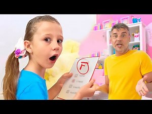 L'histoire de Nastya sur les devoirs à la maison - Série vidéo pour enfants