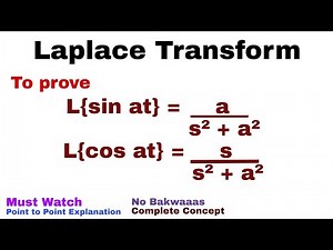 4. Laplace Transform | Formulae#4 and #5 | Proof | Must Watch