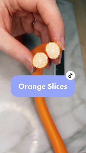 Creating Orange Slice Cane with Polymer Clay