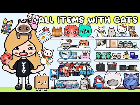 ALL ITEMS With CATS in Toca Life World | COLLECTION IN ALL LOCATIONS | Toca Boca | LuckyToky
