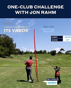 599K views · 2.3K reactions | We challenged @JonRahmpga to dial-in his 7 iron to various distances on command  | GOLF.com | Facebook