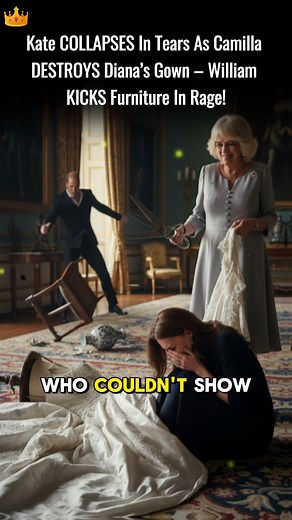 Kate COLLAPSES In Tears As Camilla DESTROYS Diana’s Gown – William KICKS Furniture In Rage! #katemiddleton #diana #william #royalfamily | Model Nova Emily